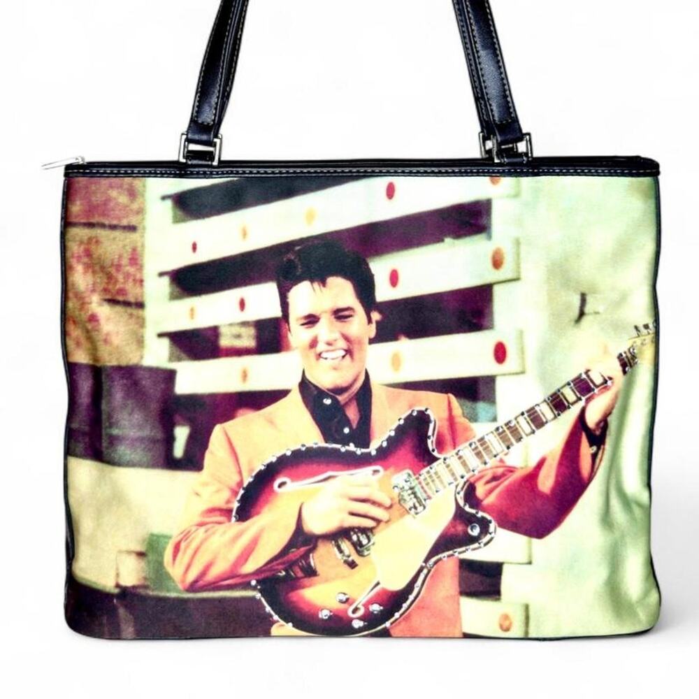 y2k Mall Elvis Presley Guitar Tote Bag